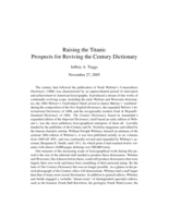 Raising the Titanic: Prospects for Reviving the Century Dictionary