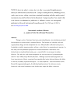 Innovation in Academic Libraries: An Analysis of University Librarians’ Perspectives