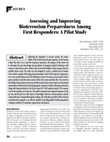 Assessing and Improving Bioterrorism Preparedness Among First Responders: A Pilot Study