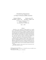 Establishing Regularities in Object-Oriented (Eiffel) Systems