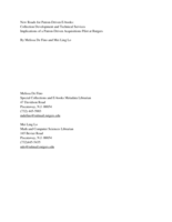 New roads for patron-driven e-books: collection development and technical services implications of a patron-driven acquisitions pilot at Rutgers