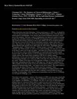 Review of The database of Classical bibliography. Volume 1, edited by D.L. Clayman