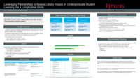 Leveraging partnerships to assess library impact on undergraduate student learning via a longitudinal study
