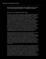 Review of Pagan priests, edited by M. Beard