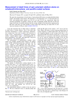 Measurement of dwell times of spin polarized rubidium atoms on octadecyltrichlorosilane- and paraffin-coated surfaces