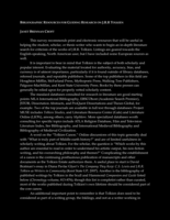 Bibliographic resources for guiding research on J.R.R. Tolkien
