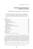 Managing Disruptive Patron Behavior in Law Libraries: A Grey Paper