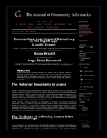 Communities, Learning and Democracy in the Digital Age