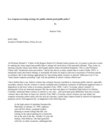 Is a weapons-screening strategy for public schools good public policy?
