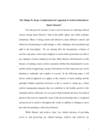 The Things We Keep: Considerations for Appraisal of Archival Materials in Music Libraries