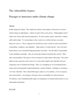 The vulnerability bypass: passages to innocence under climate change