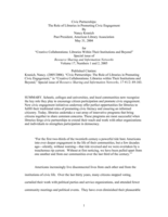 Civic Partnerships: The Role of Libraries in Promoting Civic Engagement