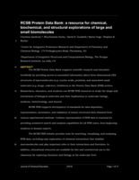 RCSB Protein Data Bank: A Resource for Chemical, Biochemical, and Structural Explorations of Large and Small Biomolecules