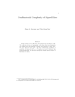 Combinatorial complexity of signed discs