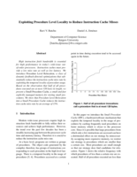 Exploiting procedure level locality to reduce instruction cache misses
