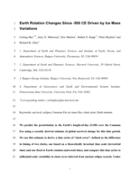 Earth Rotation Changes Since -500 CE Driven by Ice Mass Variations