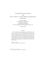 Unshareable dynamic objects and how to resolve a conflict between encapsulation and pointers