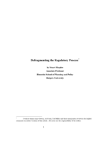Defragmenting the Regulatory Process