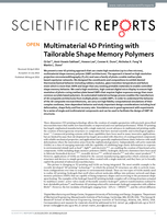 Multimaterial 4D Printing with Tailorable Shape Memory Polymers
