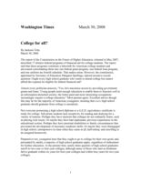 College for All?