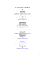The changing landscape of JIBS authorship