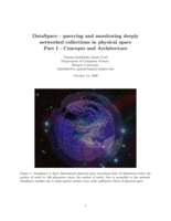 DataSpace - querying and monitoring deeply networked collections in physical space: Part I - Concepts and Architecture