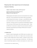 Whispering-gallery mode composite sensors for on-chip dynamic temperature monitoring