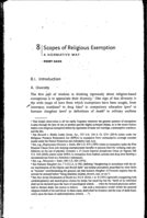 Scopes of religious exemption: a normative map