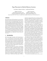 Page Placement in Hybrid Memory Systems
