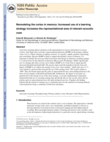 Remodeling the cortex in memory: Increased use of a learning strategy increases the representational area of relevant acoustic cues