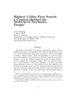 Highest utility first search: a control method for multi-level stochastic design