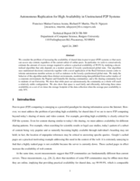 Autonomous Replication for High Availability in Unstructured P2P Systems
