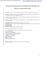 Activation of Estrogen Response Element-independent ERα signaling protects female mice from diet-induced obesity