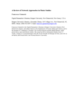 A Review of Network Approaches in Music Studies