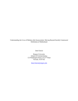 Understanding the Lives of Mothers after Incarceration: Moving Beyond Socially Constructed Definitions of Motherhood