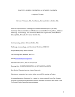 Placenta increta presenting as retained placenta: a report of 3 cases