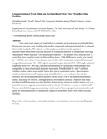 Characterization of Wood Mulch and Leachate/Runoff from Three Wood Recycling Facilities