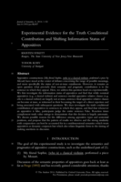 Experimental evidence for the truth conditional contribution and shifting information status of appositives