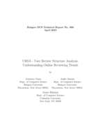 URSA - User Review Structure Analysis: Understanding Online Reviewing Trends