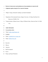 Patterns of total mercury and methylmercury bioaccumulation in Antarctic krill (Euphausia superba) along the West Antarctic Peninsula