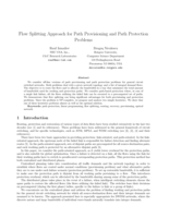 Flow splitting approach for path provisioning and path protection problems