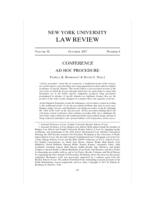 Ad Hoc Procedure