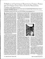 Publishers and Institutional Repositories: Forging a Future that Facilitates Green Open Access for Researchers, Funders and Institutions