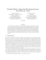 Pushing Politely: Improving Web Responsiveness One Packet at a Time