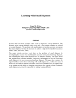 Learning with small disjuncts