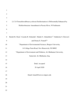 2,3,7,8-Tetrachlorodibenzo-p-dioxin dechlorination is differentially enhanced by Dichlorobenzene amendment in Passaic River, NJ sediments