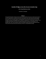 Another Bridge across the Access to Justice Gap: LII’s Virtual Reference Desk