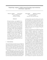 Exploring compact reinforcement-learning representations with linear regression