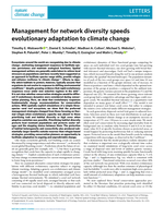 Management for network diversity speeds evolutionary adaptation to climate change