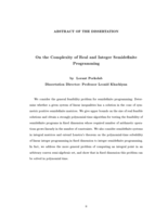 On the Complexity of Real and Integer Semidefinite Programming